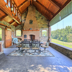 Traditional Rustic Residential Home - Landscaping Stones And Pavers