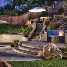 Slope in Backyard