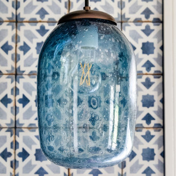 Windsor Farms | Mudroom |Scullery | Butler's Pantry | Custom Glass Lighting
