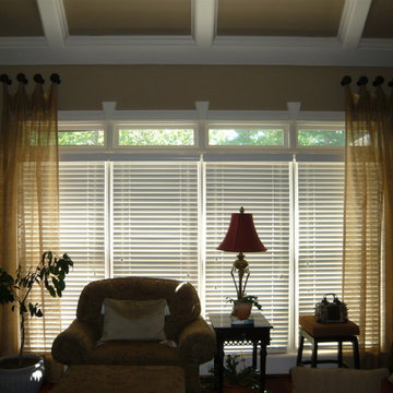 SHARP HOME KEEPING ROOM sheer drapes on medallions