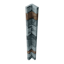 254-STACKED STONE INSIDE CORNER - 48"L X 4 3/4"W X 1 &frac12;"D - Wall Panels