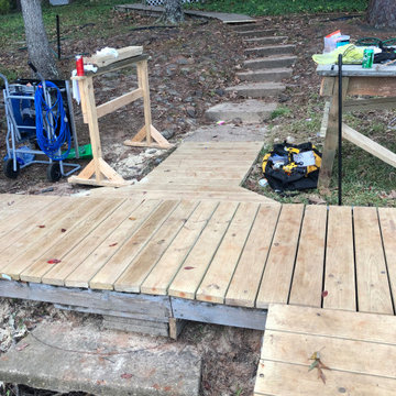 Lakeside Dock, Deck, Retaining walls