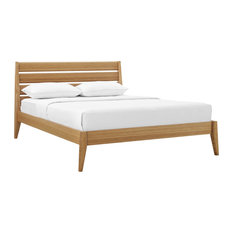 Sienna E King Platform Bed, Caramelized