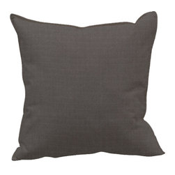 Outdoor Scatter Cushions Large Canvas Coal - Outdoor Cushions And Pillows