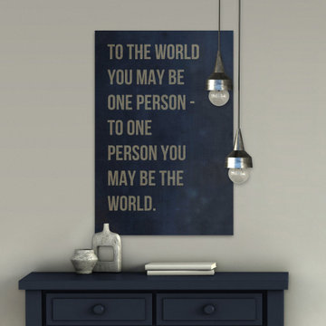 "You May Be the World" Painting Print on Wrapped Canvas