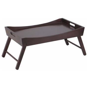 Benito Bed Tray With Curved Top, Foldable Legs