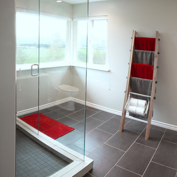 Modern Rustic Bathroom Renovation in Abbotsford, BC.