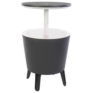 Cool Bar Rattan Style Outdoor Patio Pool Cooler Table Tropical Outdoor Coffee Tables By Brawbuy Deals