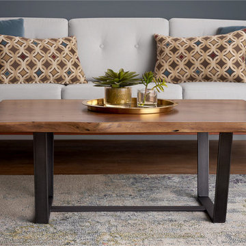 Live Edge Coffee Table - Brown