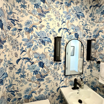 Schumacher Wallpaper Installation-Restroom-