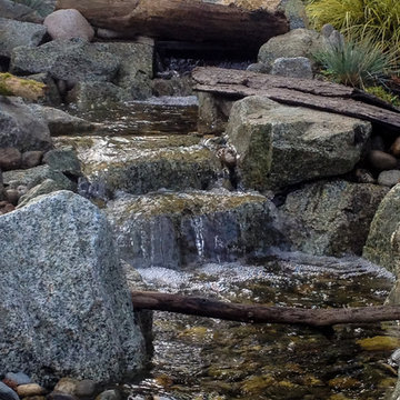 Close-up on waterfall