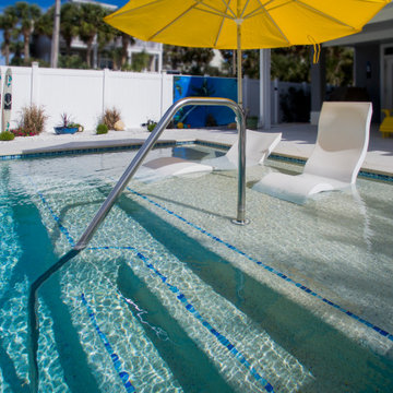 Modern Pool with Custom Pergola