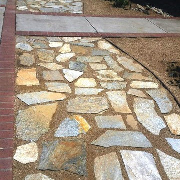 Flagstone expanded patio