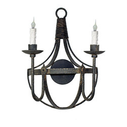 SC-132 Custom Hand Made Iron Sconce - Wall Sconces