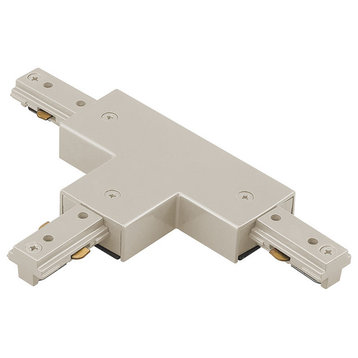 WAC Lighting J Track T Connector in Brushed Nickel
