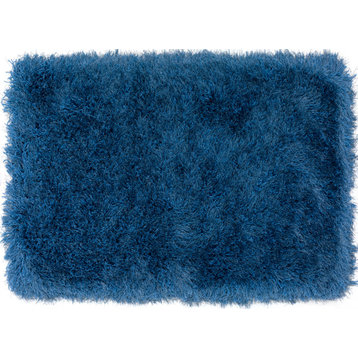 Addison Aurora Deeply Complex Modern Shag Area Rug, Blue, 2'x3'