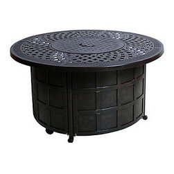 Hanamint 48" Berkshire Gas Fire Pit - Fire Pits