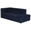Parla Twilight Fabric Modular Sofa Chaise Right