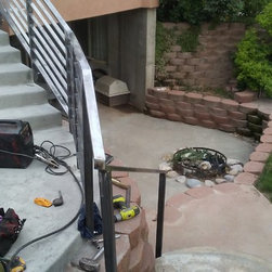 Horizontal railings with wall railing - Stair Parts
