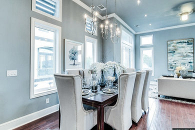 Trendy dining room photo in Houston
