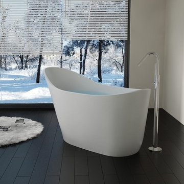 Badeloft Freestanding Bathtub 'BW-10' UPC Certified - Stone Resin Matte or Gloss