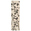 Nourison Modern Elegance lh08 Floral Rug, Black/White, 2'3"x8'0" Runner