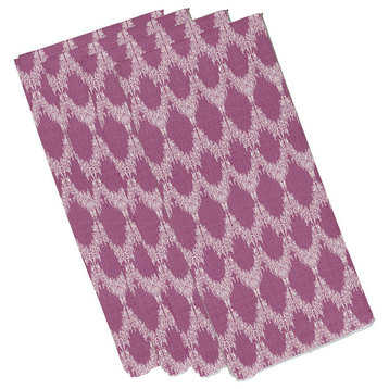 Peace 2 Geometric Print Napkin, Purple (Set of 4), 19 x 19"