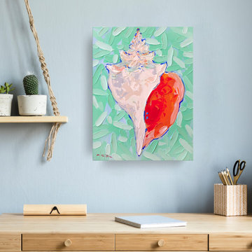 'Ocean Call' Wrapped Canvas Coastal Wall Art