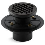 Kohler - Kohler Clearflo Round Design Tile-In Shower Drain, Matte Black - Complete your custom shower installation with the superior quality and reliability of this KOHLER drain. Designed for tile-in applications, it is available in a myriad of finishes to complement any style.