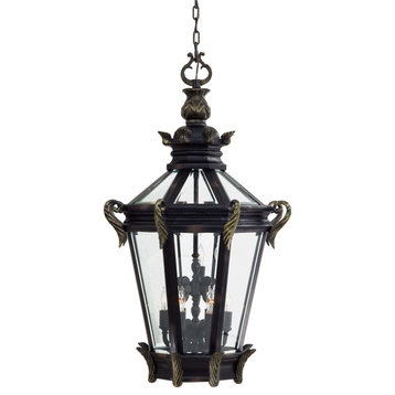 The Great Outdoors GO 9094 9 Light Lantern Pendant - Heritage with Gold