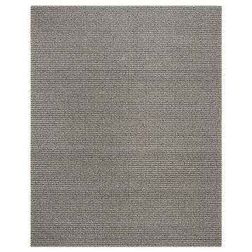 Safavieh Hand Woven Area Rug, NAT801H, Silver/Ivory, 8' X 10'