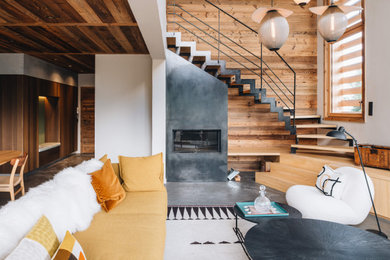 Inspiration pour un salon design.