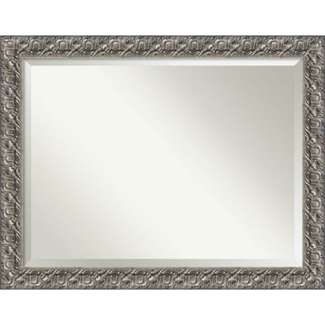 Silver Luxor Beveled Wood Wall Mirror - 45.5 x 35.5 in.