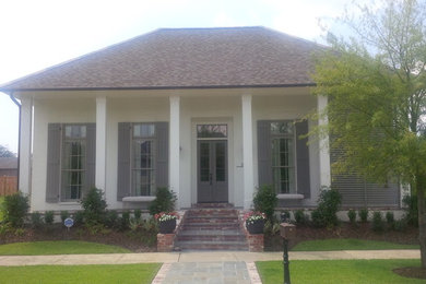 Inspiration for a transitional exterior home remodel in New Orleans