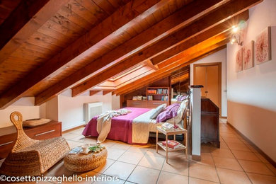 Example of a country bedroom design in Milan