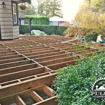 Raised Wooden Deck