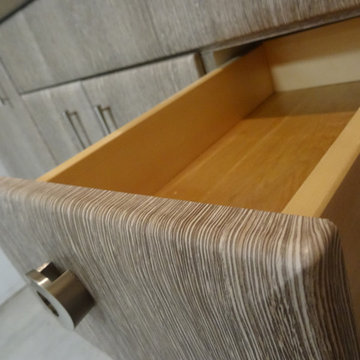 Textured foil vanity