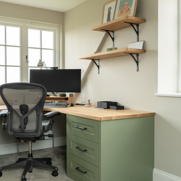 BESPOKE MODERN PAINTED HOME OFFICE IN REIGATE, SURREY