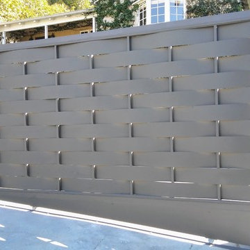 Basket Weave Aluminum Driveway