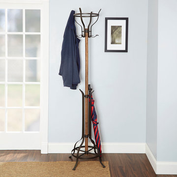 Egan Mixed Material Coat Rack