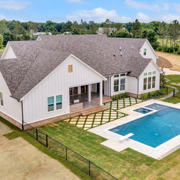 Architectural Designs Modern Farmhouse Plan 56460SM comes to life in Texas!