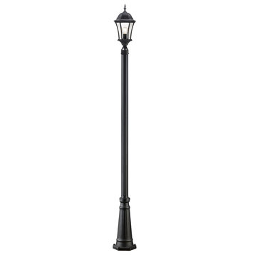 Wakefield Collection Outdoor Post Light in Black Finish