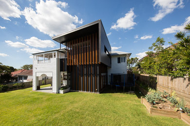 This is an example of a contemporary exterior in Brisbane.