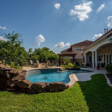 Stand Alone Pergola with Beautiful Pool & Landscaping