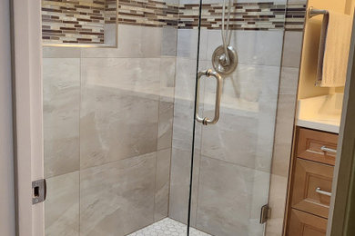 Transitional bathroom photo in San Diego