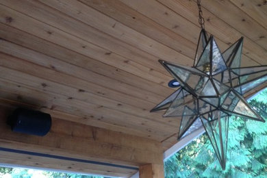 Example of a trendy deck design in Vancouver