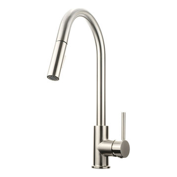 Kitchen Faucet With Pull Out Sprayer Brushed Nickel