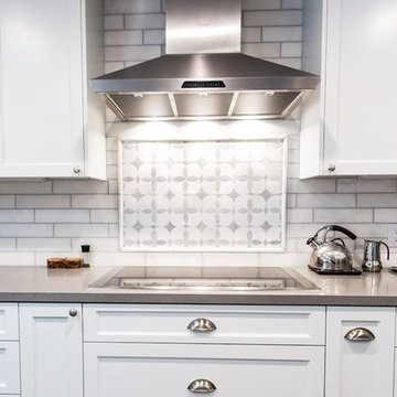 Charming constantine subway tile back splash