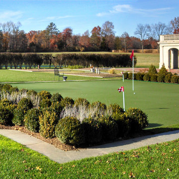 Putting Green with Formal Boxwood Gardens