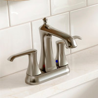 Karran 2-Hole 2-Handle Bathroom Faucet With Pop-Up Drain, Stainless Steel